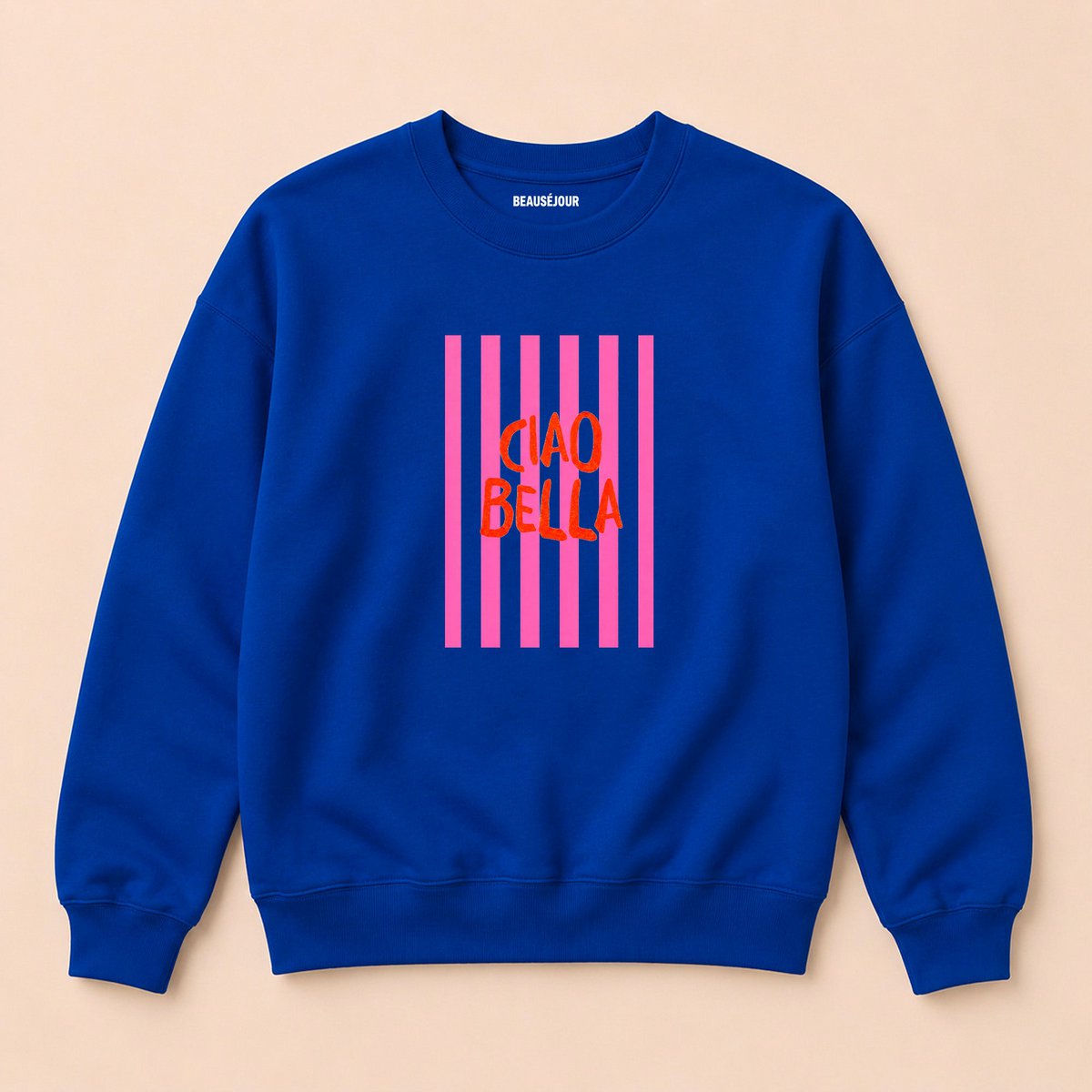 Ciao Bella Sweatshirt Blau | Bio-Baumwolle Premium | Beauséjour®