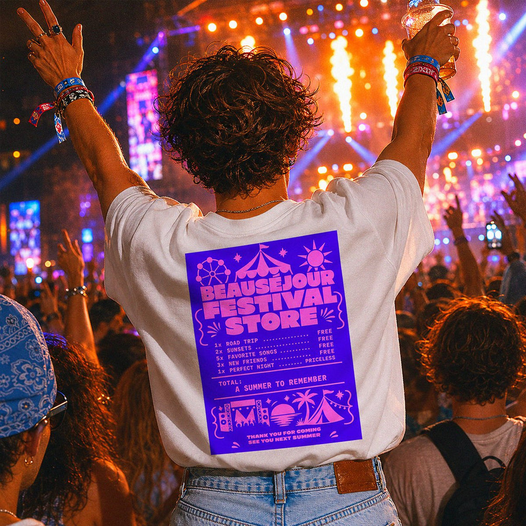 Festival Store Ticket T-Shirt | Boxy Fit | Beauséjour®
