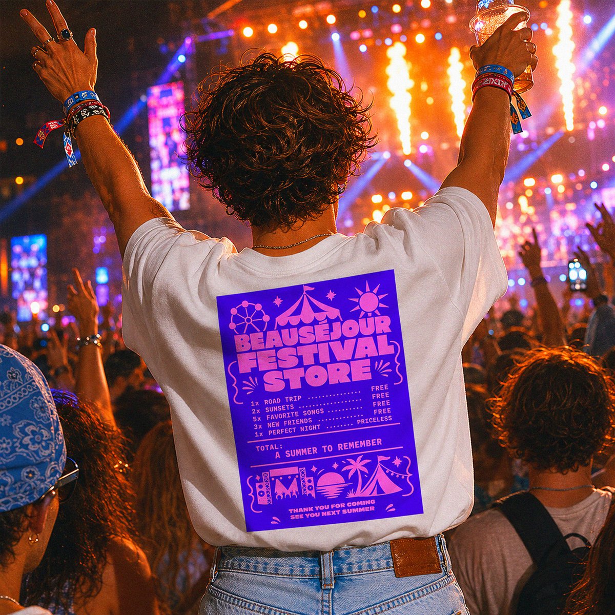 Festival Store Ticket T-Shirt | Boxy Fit | Beauséjour®