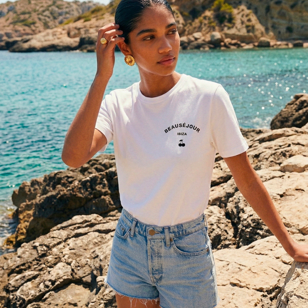 Casablanca Boxy T-Shirt Creme | 280 g/m² Premium | Beauséjour®
