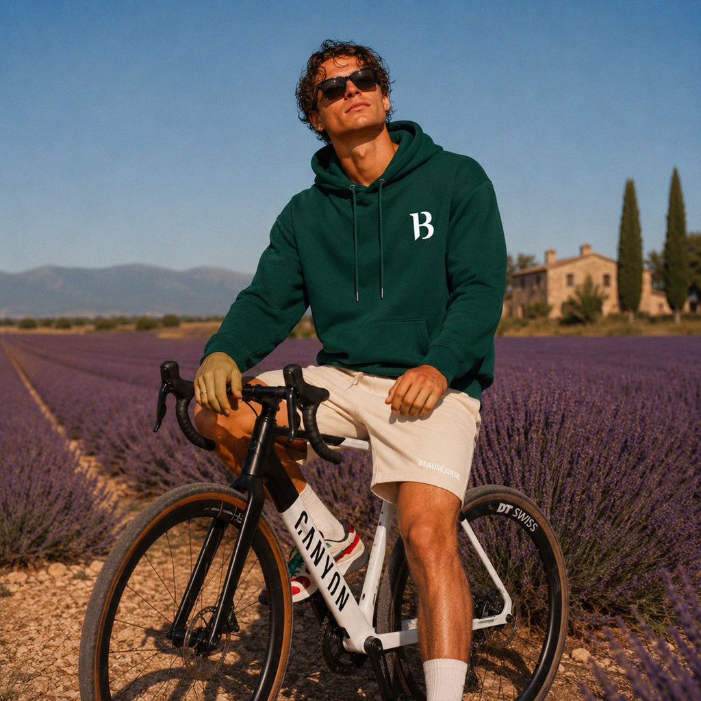 Signature B Hoodie Grün | Bio-Baumwolle | Beauséjour®