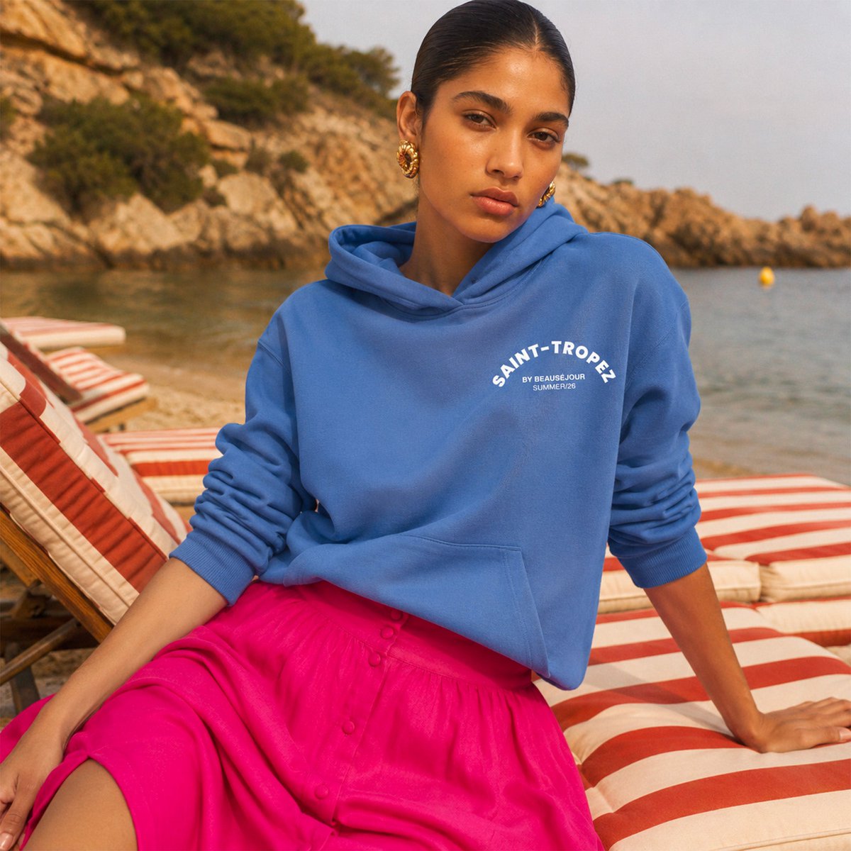 Saint-Tropez Hoodie | Premium Hoodie aus Bio-Baumwolle | Beauséjour®
