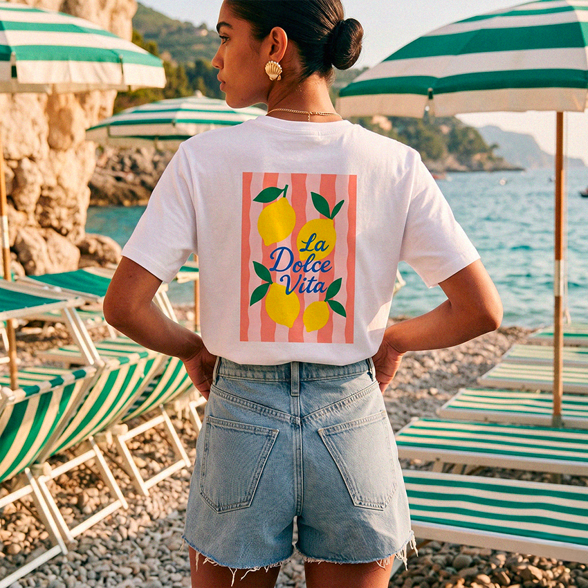 La Dolce Vita Citron T-Shirt | Bio-Baumwolle | Beauséjour®
