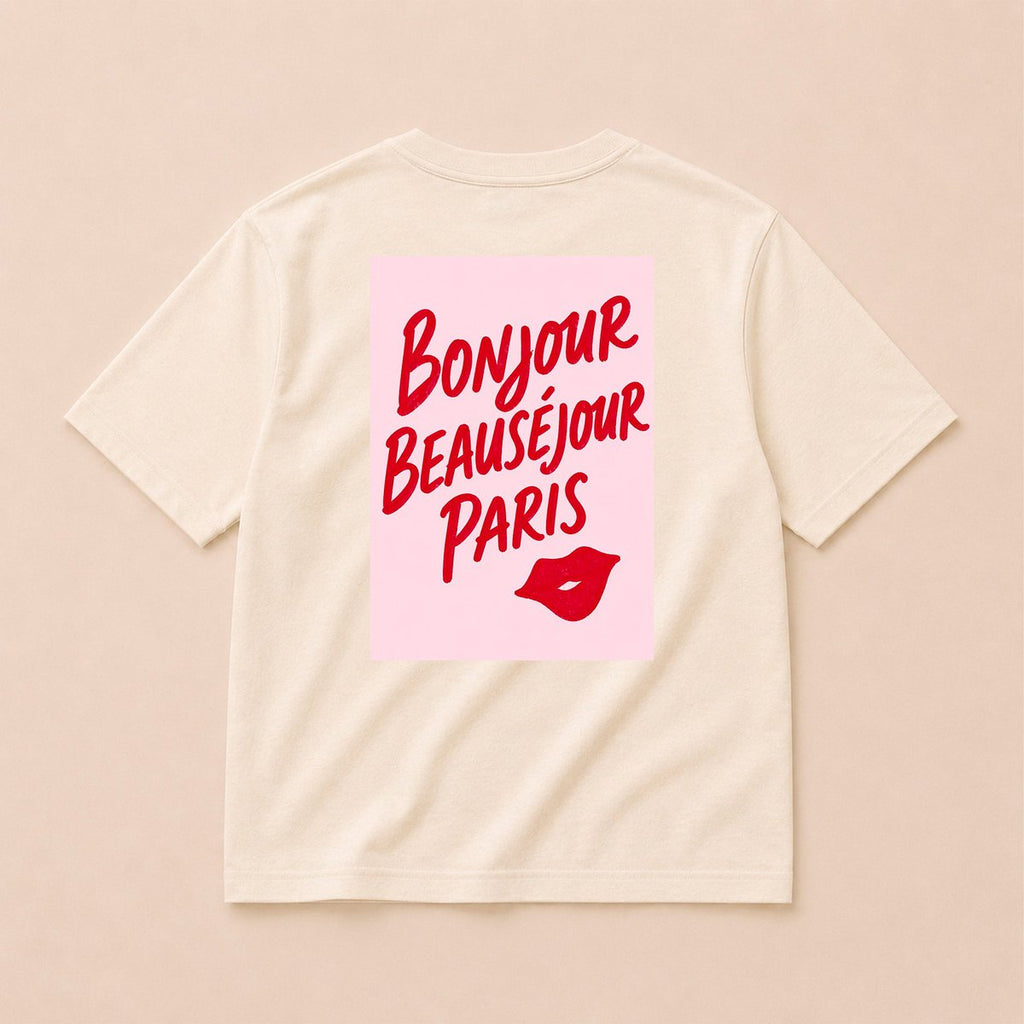 Bonjour Beauséjour Paris T-Shirt aus Bio-Baumwolle | Unisex