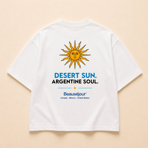 Argentinien T-Shirt WM 2026 | 280 g/m² Bio-Baumwolle | Beauséjour®