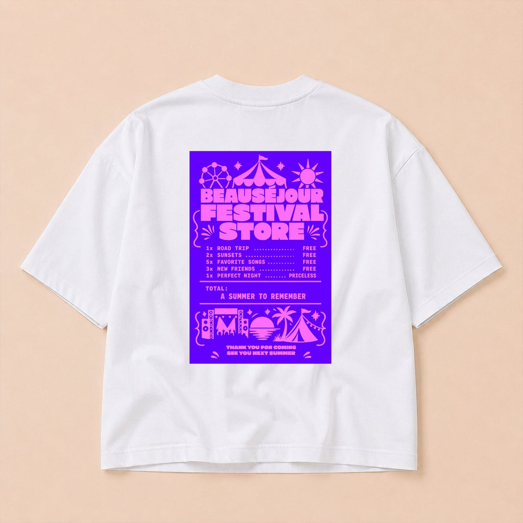 Festival Store Ticket T-Shirt | Boxy Fit | Beauséjour®