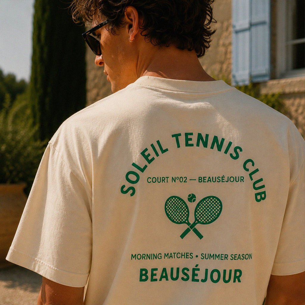 “Tennis Club Beauséjour” Boxy T-shirt
