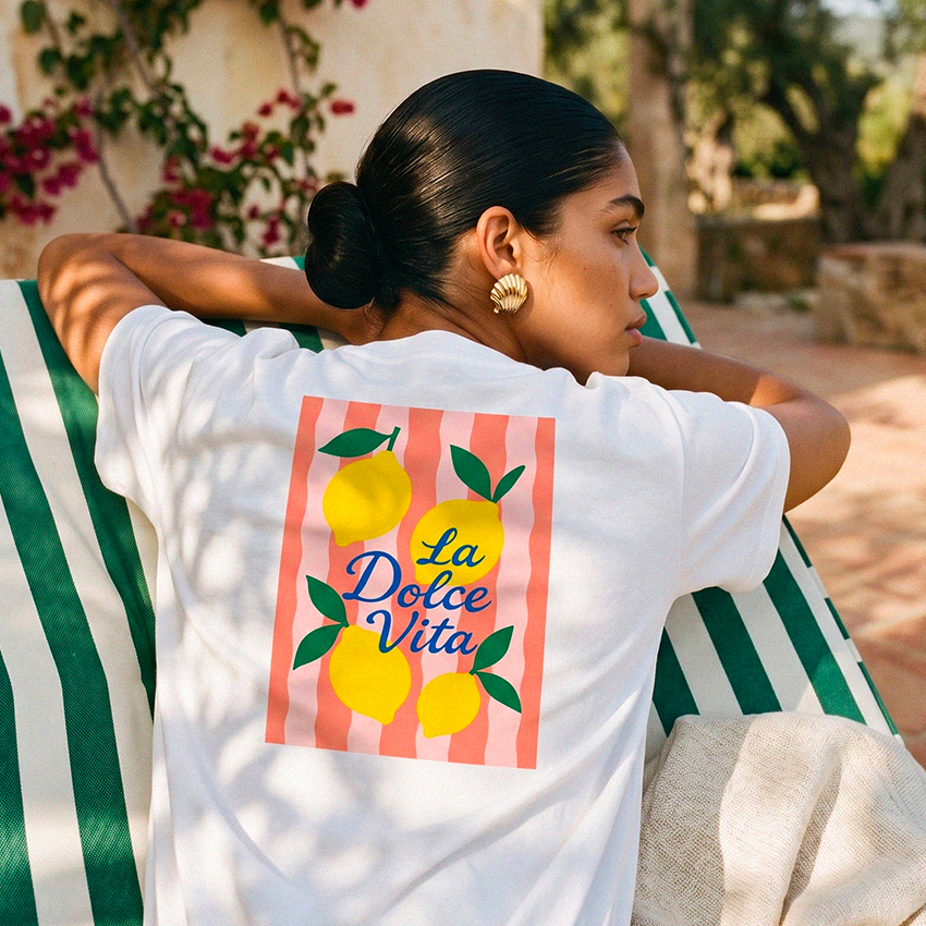 La Dolce Vita Citron T-Shirt | Bio-Baumwolle | Beauséjour®