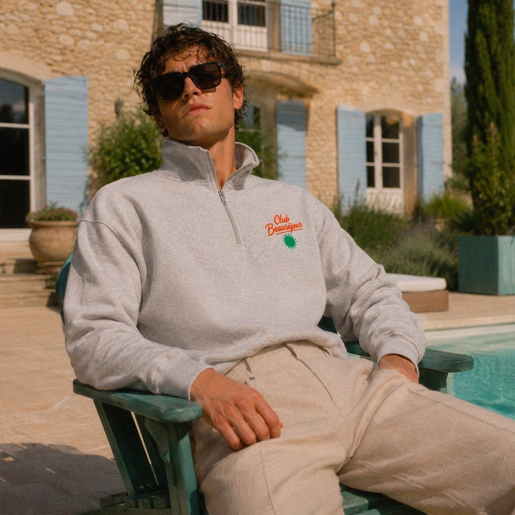 Club Sweatshirt mit Reißverschluss | Bio-Baumwolle | Beauséjour®