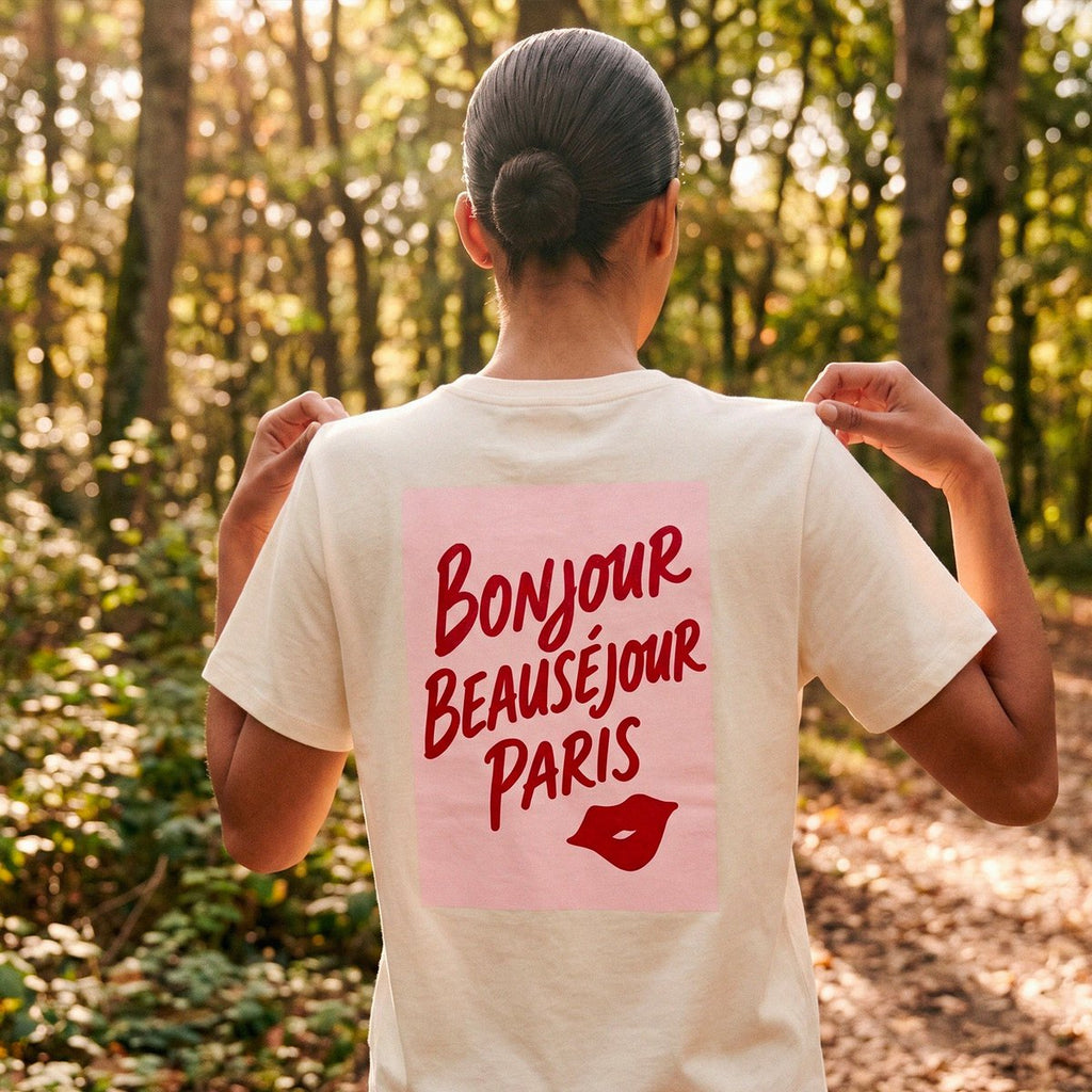 Bonjour Beauséjour Paris T-Shirt aus Bio-Baumwolle | Unisex
