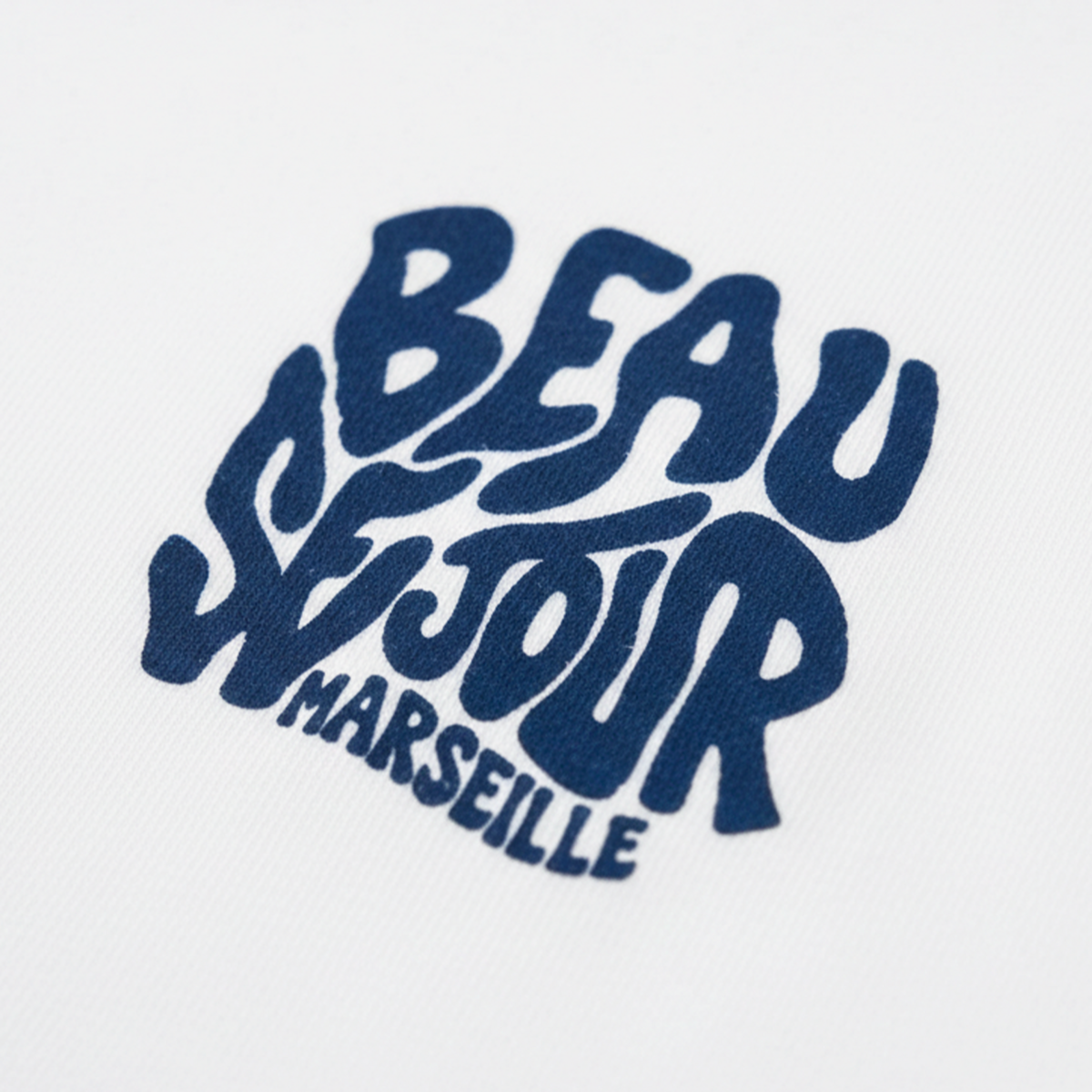 T-Shirt Boxy Blanc Marseille