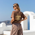 Übergroßes T-Shirt "Pasta-Liebhaber"