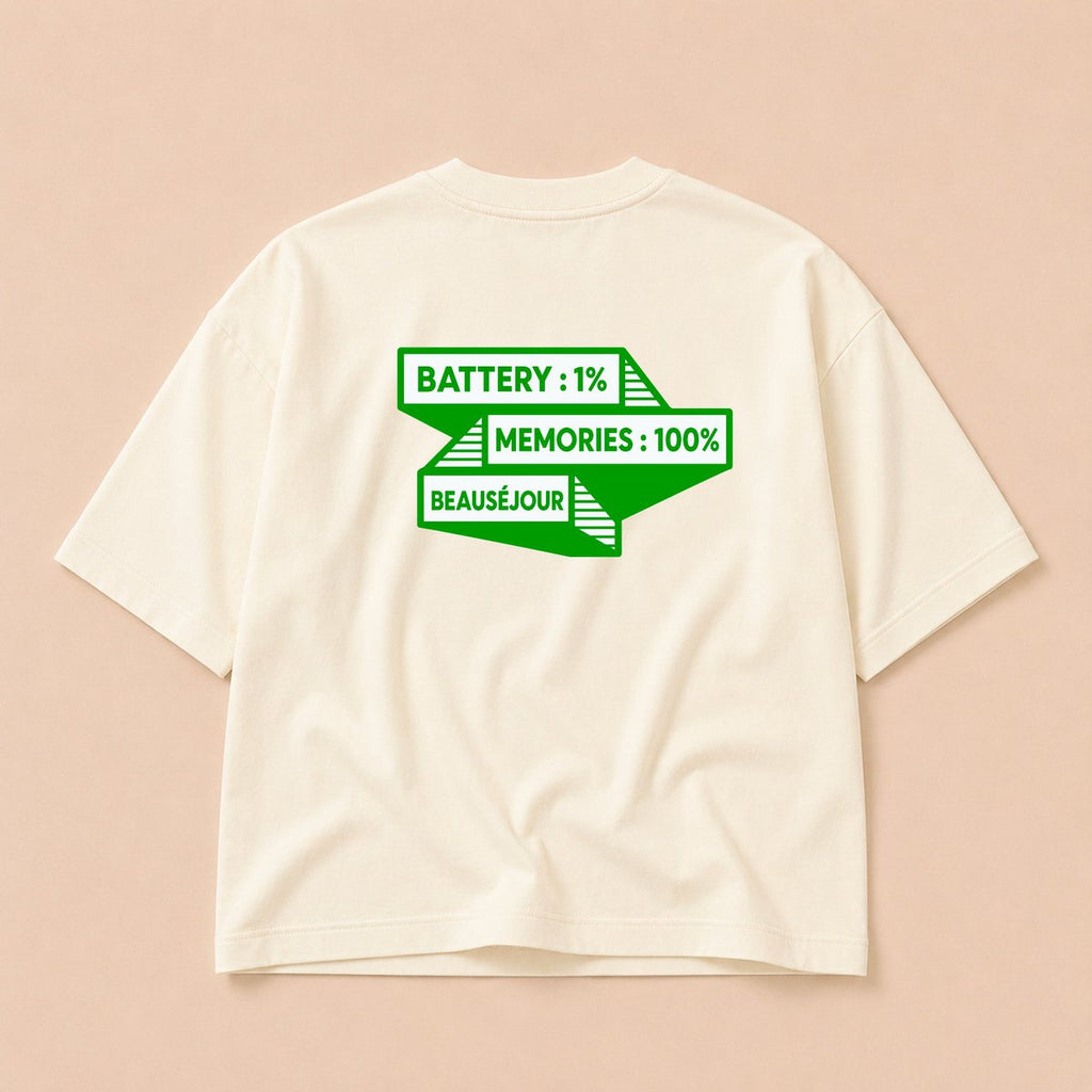 100 % Erinnerungen Boxy T-Shirt | Premium Oversized | Beauséjour®