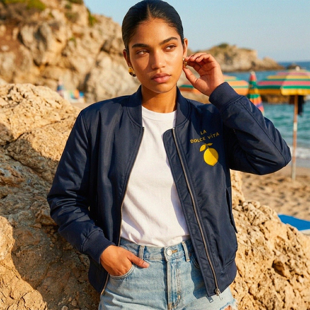 La Dolce Vita Citron Bomberjacke – Beauséjour® | Recyceltes Polyester