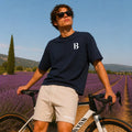 Boxy T-shirt Navy blue Signature B Beauséjour