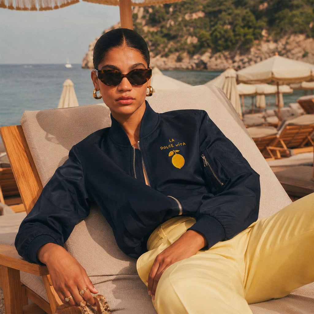 La Dolce Vita Citron Bomberjacke – Beauséjour® | Recyceltes Polyester