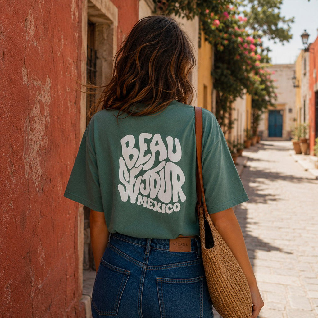 Mexiko Boxy T-Shirt Grün | 280 g/m² Premium | Beauséjour®