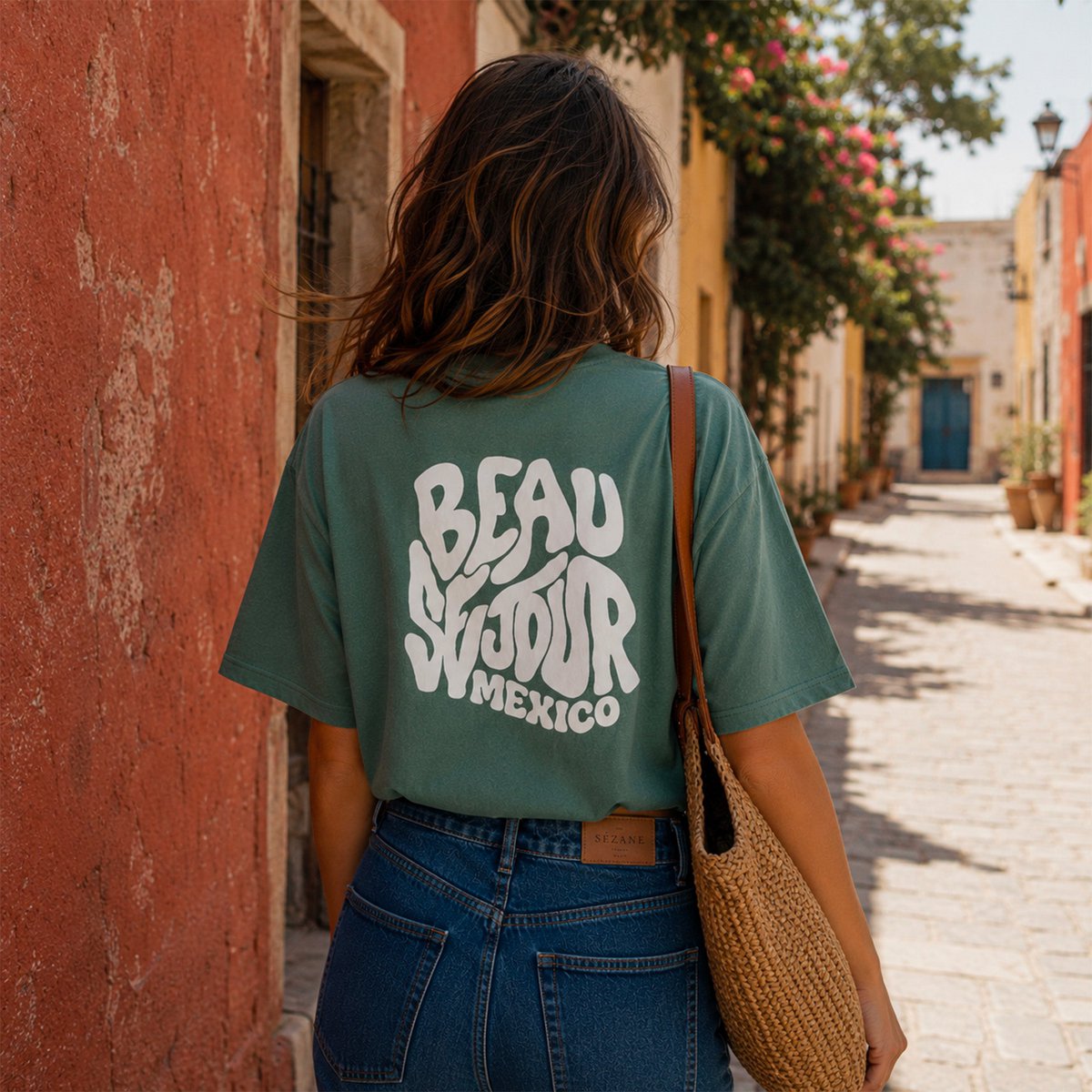 Mexiko Boxy T-Shirt Grün | 280 g/m² Premium | Beauséjour®