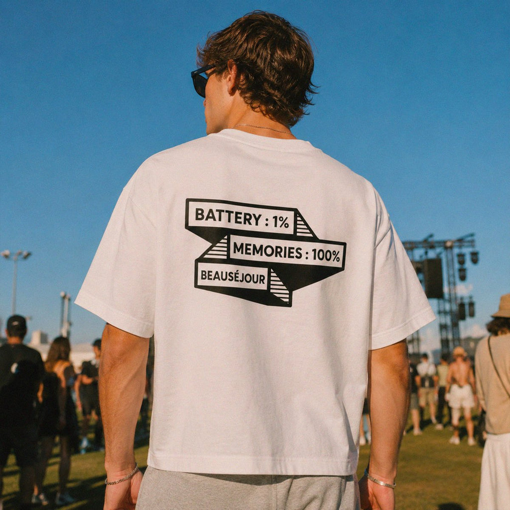 100 % Erinnerungen Boxy T-Shirt | Oversized Premium | Beauséjour®