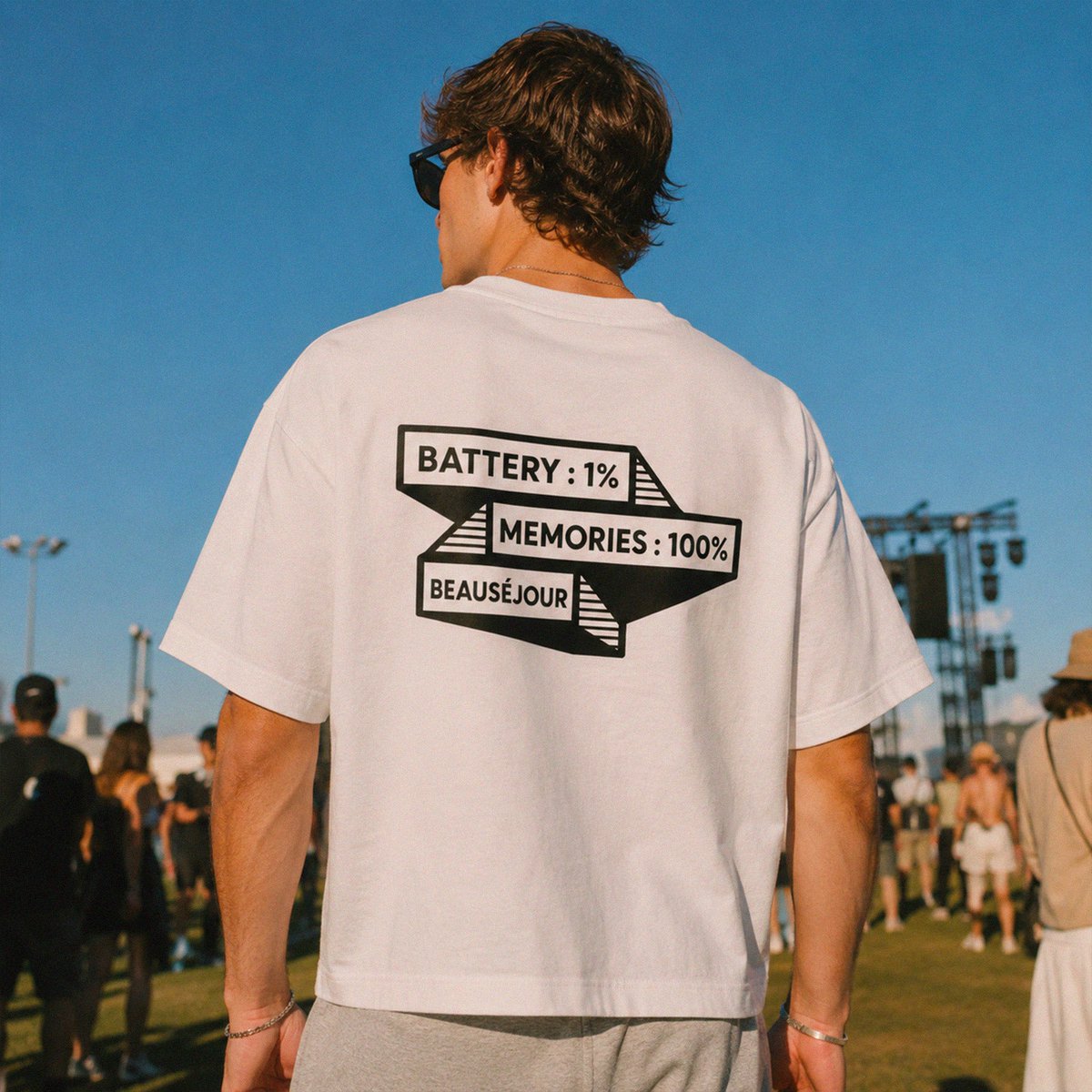 100 % Erinnerungen Boxy T-Shirt | Oversized Premium | Beauséjour®