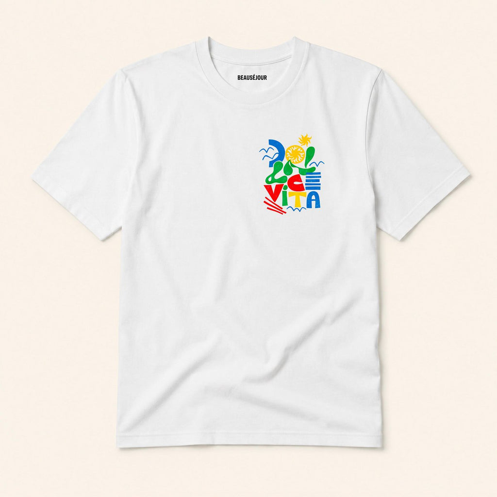 La Dolce Vita T-Shirt Bunt | Bio-Baumwolle 180 g/m² | Beauséjour®