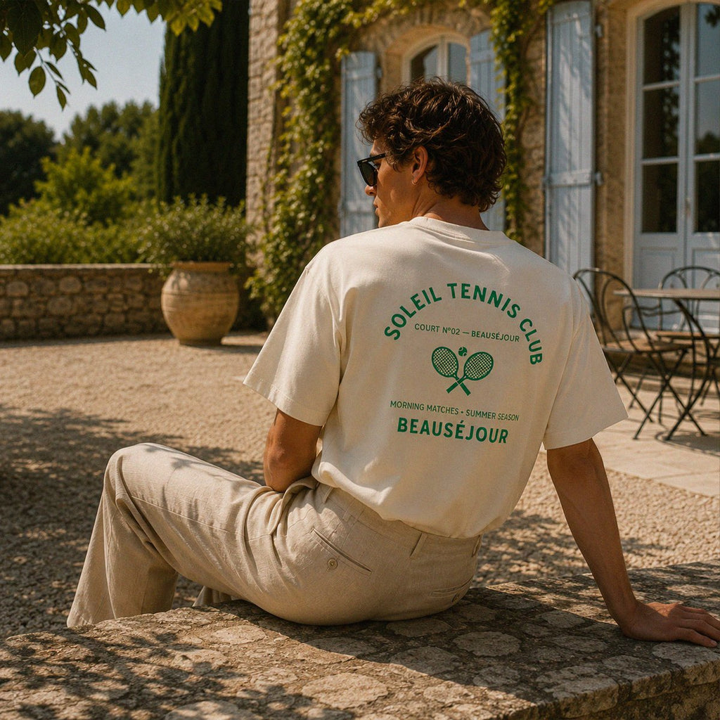 “Tennis Club Beauséjour” Boxy T-shirt
