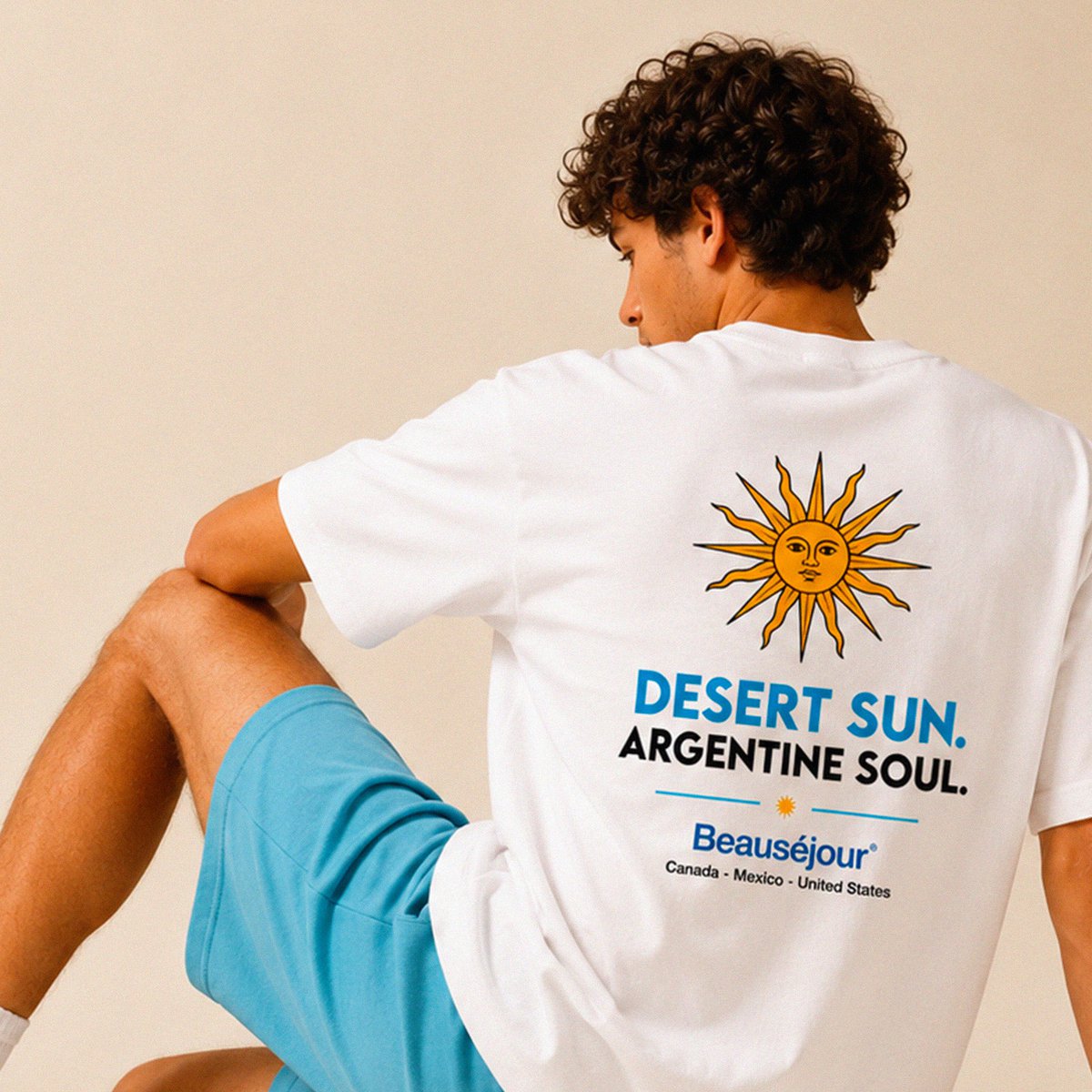 Argentinien T-Shirt WM 2026 | 280 g/m² Bio-Baumwolle | Beauséjour®