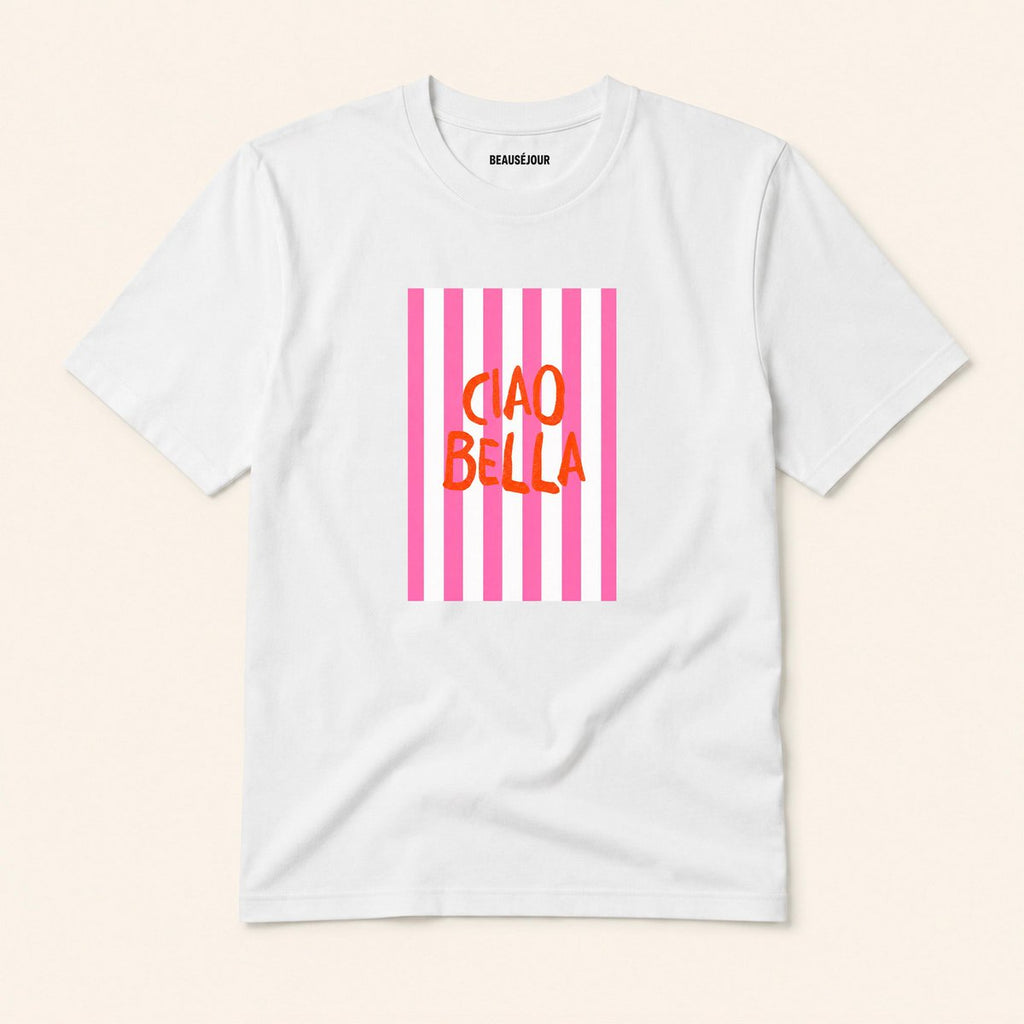 Weißes Ciao Bella T-Shirt