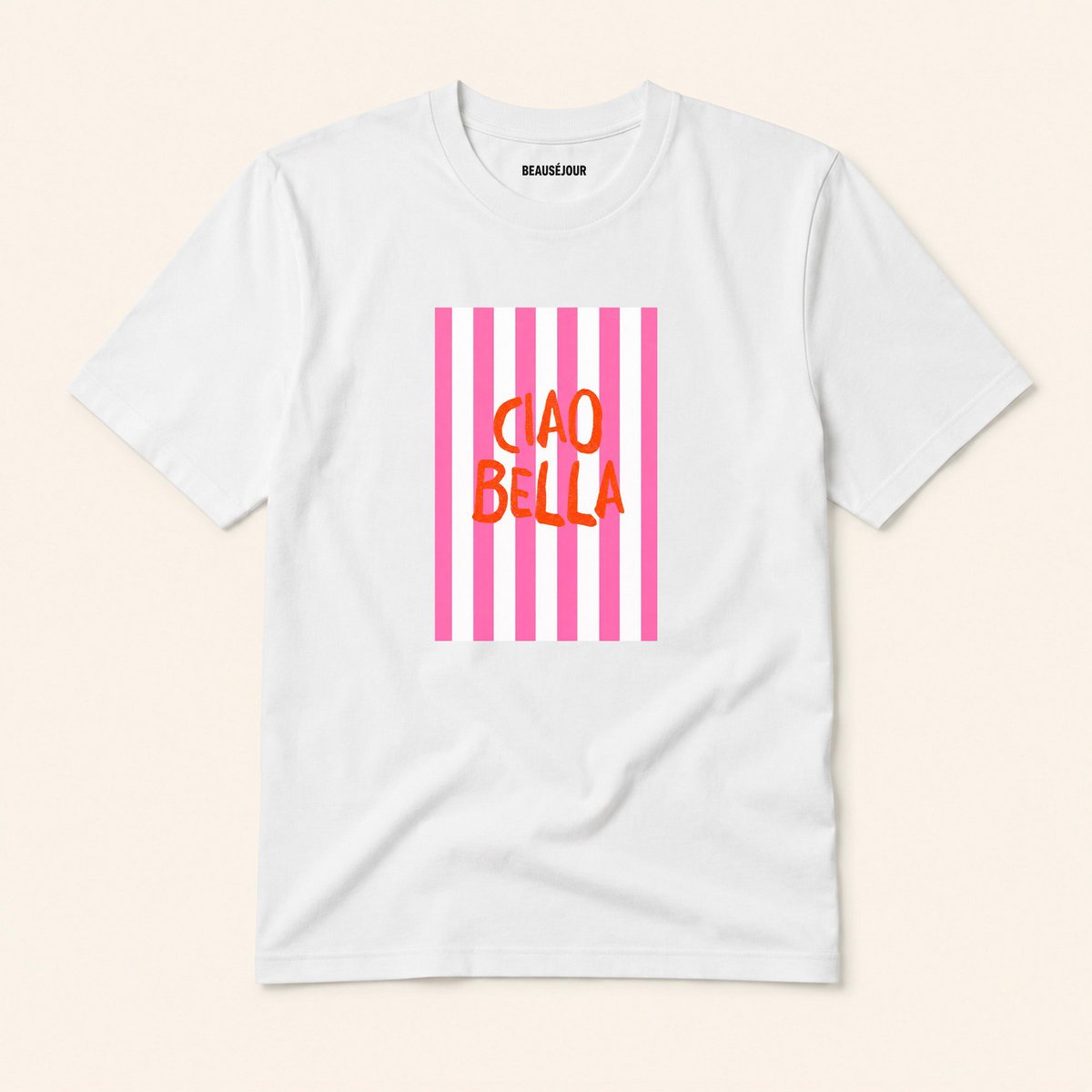 Weißes Ciao Bella T-Shirt