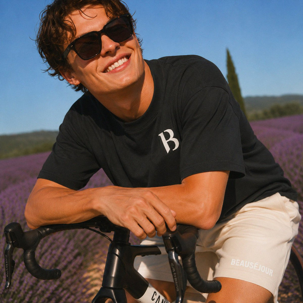 Signature B Beauséjour Boxy T-Shirt Schwarz | Bio-Baumwolle